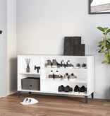 VidaXL Schoenenkast 102x36x60 cm bewerkt hout hoogglans wit