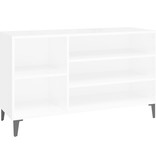VidaXL Schoenenkast 102x36x60 cm bewerkt hout hoogglans wit