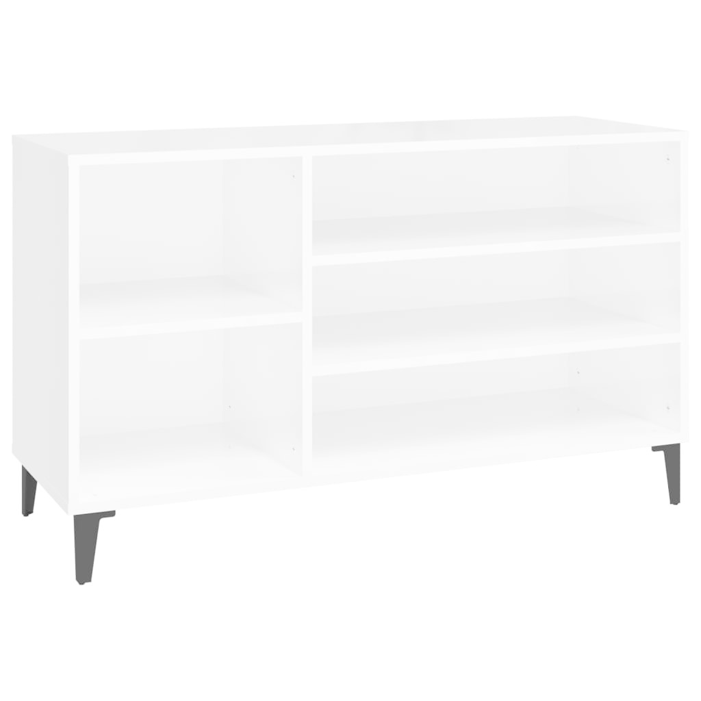 VidaXL Schoenenkast 102x36x60 cm bewerkt hout hoogglans wit