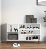 VidaXL Schoenenkast 102x36x60 cm bewerkt hout hoogglans wit