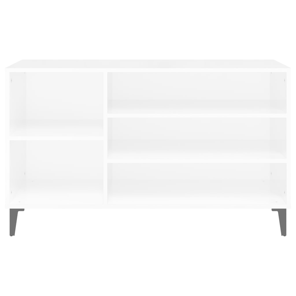 VidaXL Schoenenkast 102x36x60 cm bewerkt hout hoogglans wit