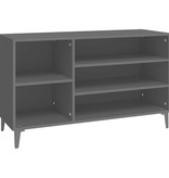 VidaXL Schoenenkast 102x36x60 cm bewerkt hout zwart
