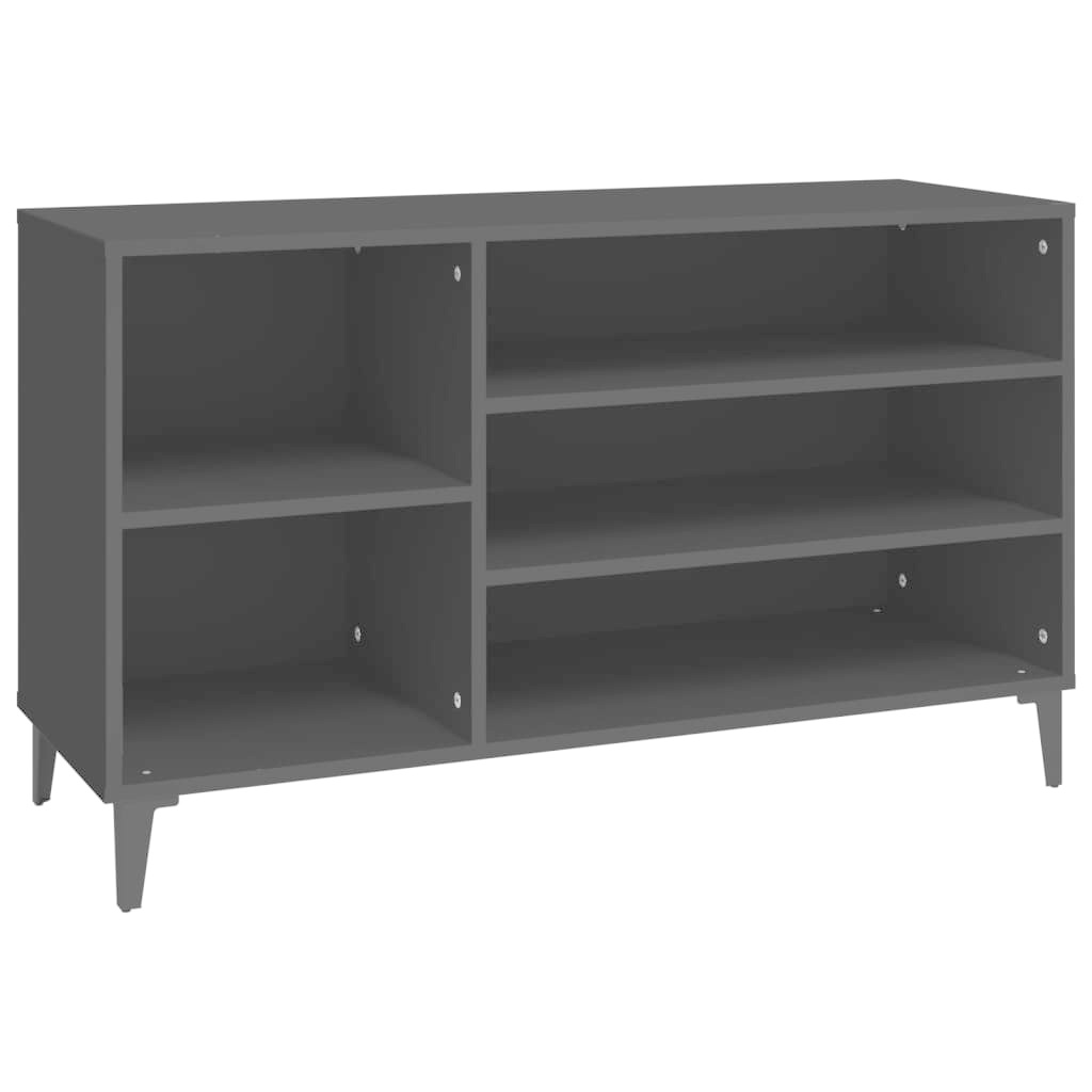 VidaXL Schoenenkast 102x36x60 cm bewerkt hout zwart