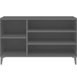 VidaXL Schoenenkast 102x36x60 cm bewerkt hout zwart