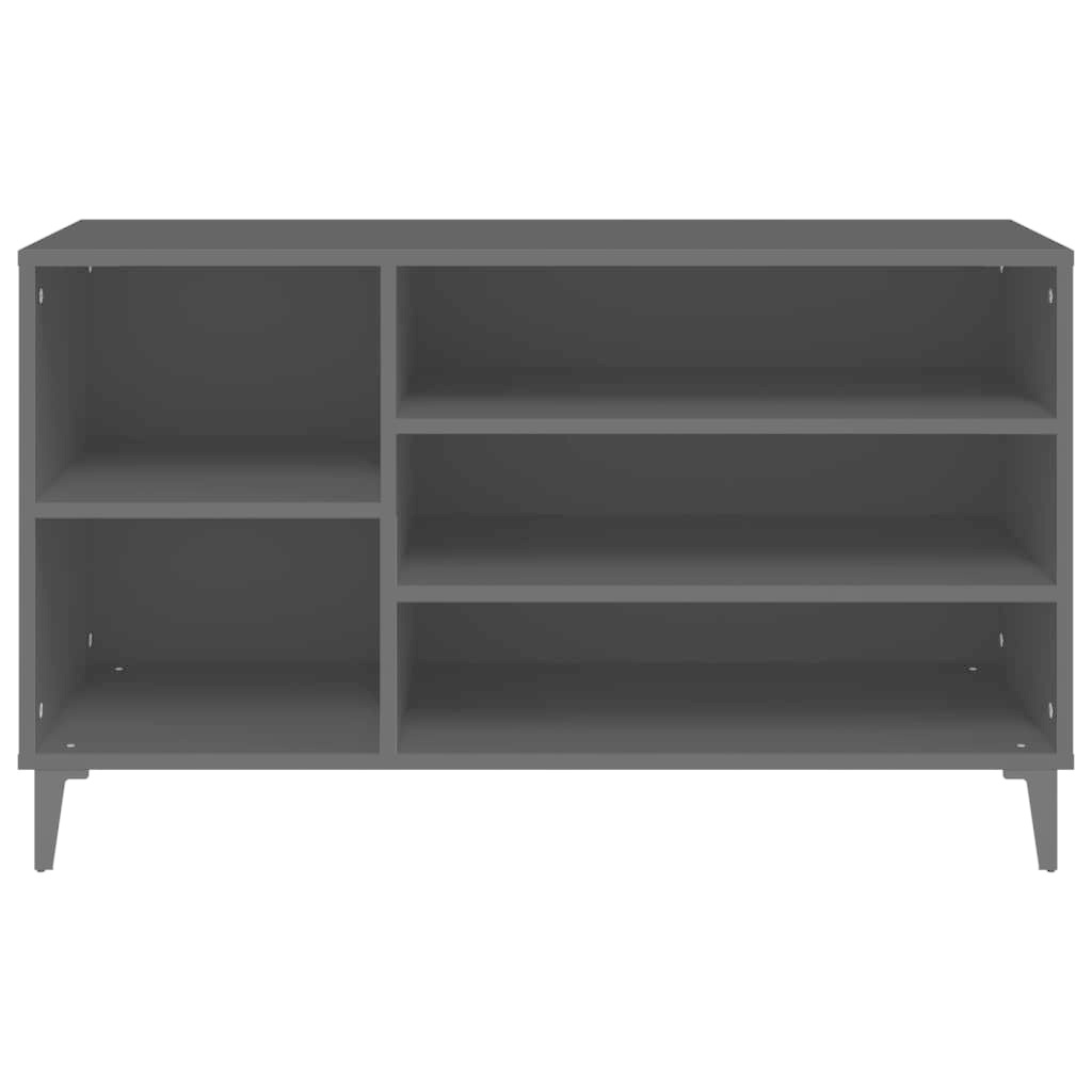 VidaXL Schoenenkast 102x36x60 cm bewerkt hout zwart