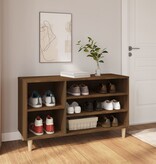 VidaXL Schoenenkast 102x36x60 cm bewerkt hout bruineikenkleurig
