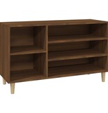 VidaXL Schoenenkast 102x36x60 cm bewerkt hout bruineikenkleurig