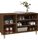 VidaXL Schoenenkast 102x36x60 cm bewerkt hout bruineikenkleurig