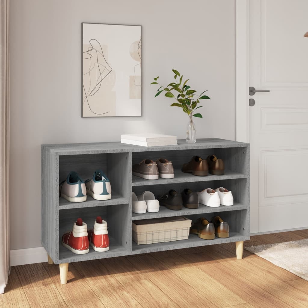 VidaXL Schoenenkast 102x36x60 cm bewerkt hout sonoma grijs