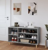 VidaXL Schoenenkast 102x36x60 cm bewerkt hout sonoma grijs