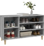 VidaXL Schoenenkast 102x36x60 cm bewerkt hout sonoma grijs