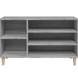 VidaXL Schoenenkast 102x36x60 cm bewerkt hout sonoma grijs