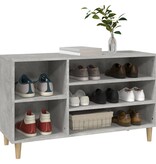 VidaXL Schoenenkast 102x36x60 cm bewerkt hout betongrijs