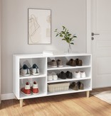 VidaXL Schoenenkast 102x36x60 cm bewerkt hout hoogglans wit