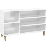 VidaXL Schoenenkast 102x36x60 cm bewerkt hout hoogglans wit