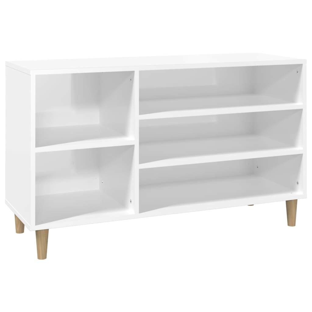 VidaXL Schoenenkast 102x36x60 cm bewerkt hout hoogglans wit