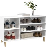 VidaXL Schoenenkast 102x36x60 cm bewerkt hout hoogglans wit