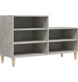 VidaXL Schoenenkast 102x36x60 cm bewerkt hout betongrijs