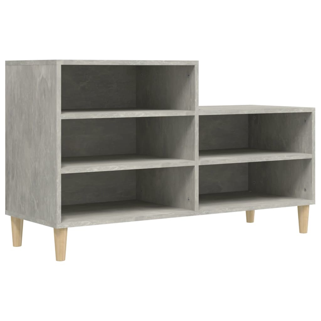 VidaXL Schoenenkast 102x36x60 cm bewerkt hout betongrijs