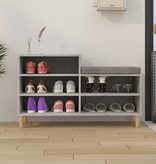 VidaXL Schoenenkast 102x36x60 cm bewerkt hout betongrijs