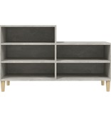 VidaXL Schoenenkast 102x36x60 cm bewerkt hout betongrijs