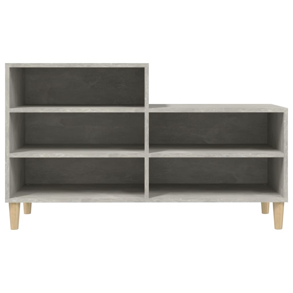 VidaXL Schoenenkast 102x36x60 cm bewerkt hout betongrijs