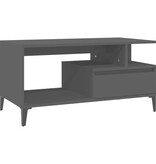 VidaXL Salontafel 90x49x45 cm bewerkt hout zwart