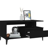 VidaXL Salontafel 90x49x45 cm bewerkt hout zwart
