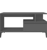VidaXL Salontafel 90x49x45 cm bewerkt hout zwart