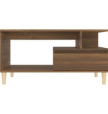 VidaXL Salontafel 90x49x45 cm bewerkt hout bruineiken