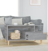 VidaXL Salontafel 90x49x45 cm bewerkt hout grijs sonoma