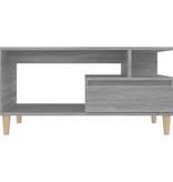 VidaXL Salontafel 90x49x45 cm bewerkt hout grijs sonoma