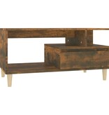 VidaXL Salontafel 90x49x45 cm bewerkt hout gerookt eikenkleurig