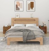 VidaXL Nachtkastjes 2 st 50x39x47 cm gerookt eikenkleurig