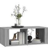 VidaXL Salontafel 100x50x36 cm bewerkt hout grijs sonoma eikenkleurig