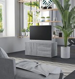 VidaXL Tv-meubel 80x34x36 cm bewerkt hout grijs sonoma eikenkleurig