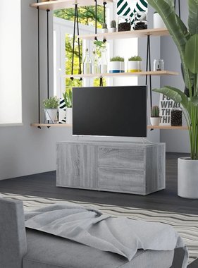 VidaXL Tv-meubel 80x34x36 cm bewerkt hout grijs sonoma eikenkleurig