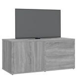 VidaXL Tv-meubel 80x34x36 cm bewerkt hout grijs sonoma eikenkleurig