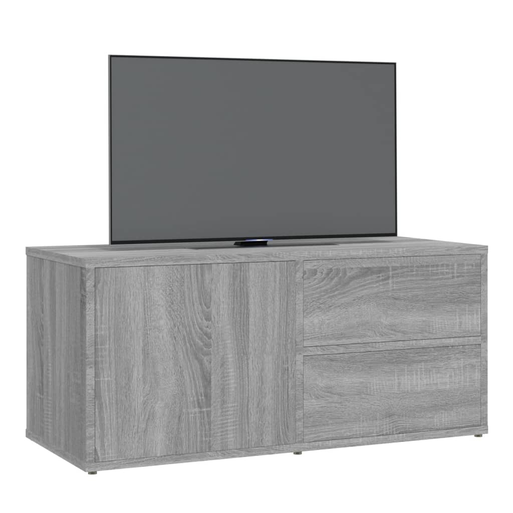 VidaXL Tv-meubel 80x34x36 cm bewerkt hout grijs sonoma eikenkleurig