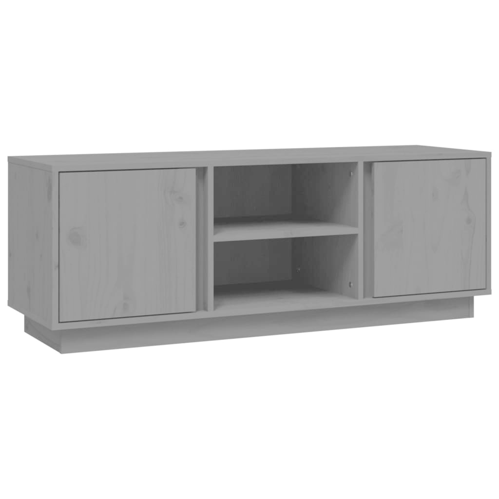 VidaXL Tv-meubel 110x35x40,5 cm massief grenenhout grijs
