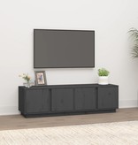 VidaXL Tv-meubel 140x40x40 cm massief grenenhout grijs