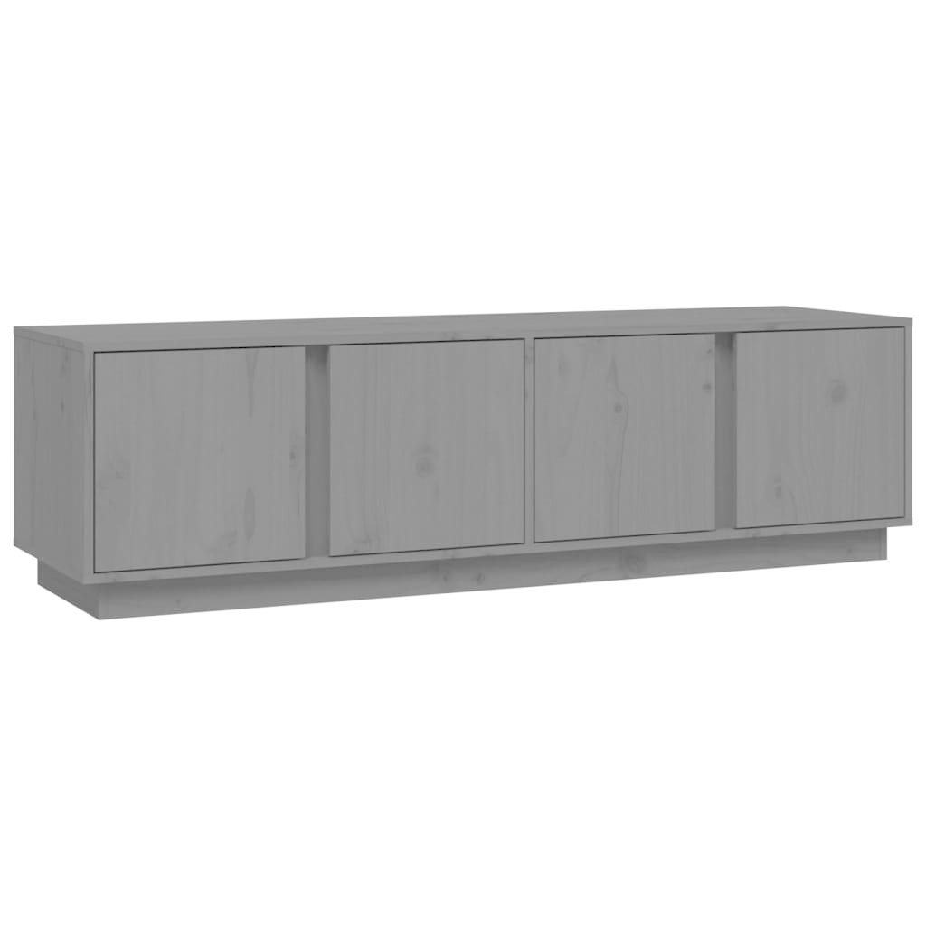 VidaXL Tv-meubel 140x40x40 cm massief grenenhout grijs