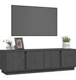 VidaXL Tv-meubel 140x40x40 cm massief grenenhout grijs