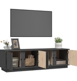 VidaXL Tv-meubel 140x40x40 cm massief grenenhout grijs