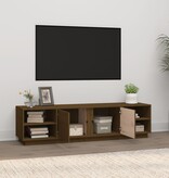 VidaXL Tv-meubel 156x40x40 cm massief grenenhout honingbruin