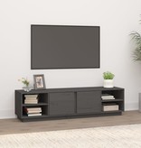 VidaXL Tv-meubel 156x40x40 cm massief grenenhout grijs
