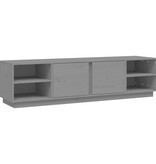 VidaXL Tv-meubel 156x40x40 cm massief grenenhout grijs