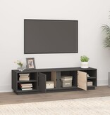 VidaXL Tv-meubel 156x40x40 cm massief grenenhout grijs