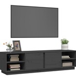 VidaXL Tv-meubel 156x40x40 cm massief grenenhout grijs