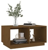 VidaXL Salontafel 80x50x40 cm massief grenenhout honingbruin
